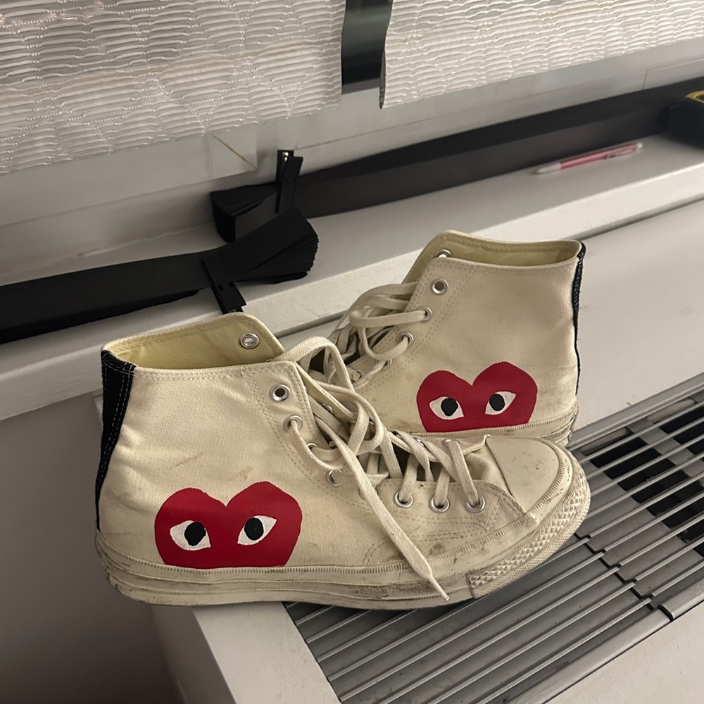 Comme des garçons play converse high tops